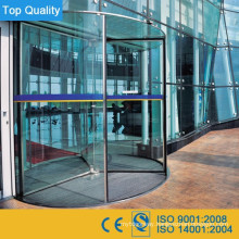 Tempered Glass Stainless Steel Automatic Rotating Door